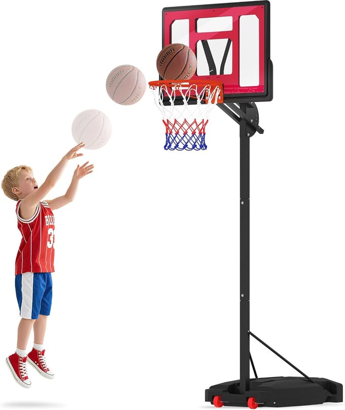 In hoogte Verstelbare Basketbalkorf voor Kinderen - Binnen en Buiten