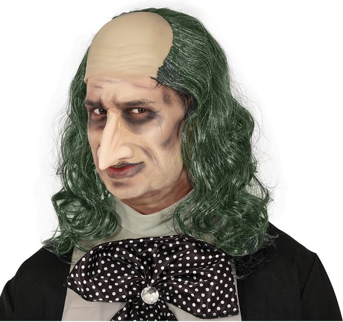 FIESTAS GUIRCA, S.L. - Kale pruik met lang groen volwassen haar