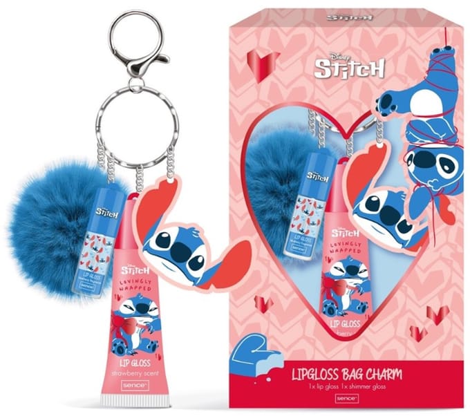 Sence Disney Stitch tashanger met lipgloss Valentijn