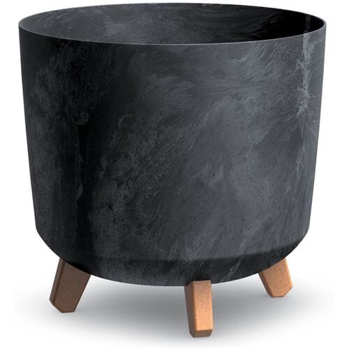Bloempot Gracia Tubus Effect 30x29cm ANTRACIET Prosperplast