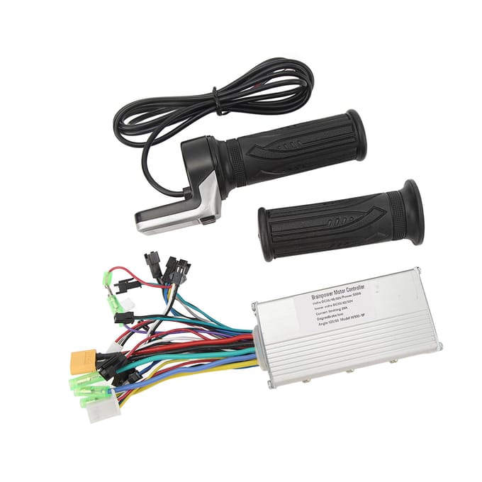 Borstelloze Controller Kit 36V 48V 500W 28A 3 Modussen Draaigashendel LCD-Display Waterdicht voor black