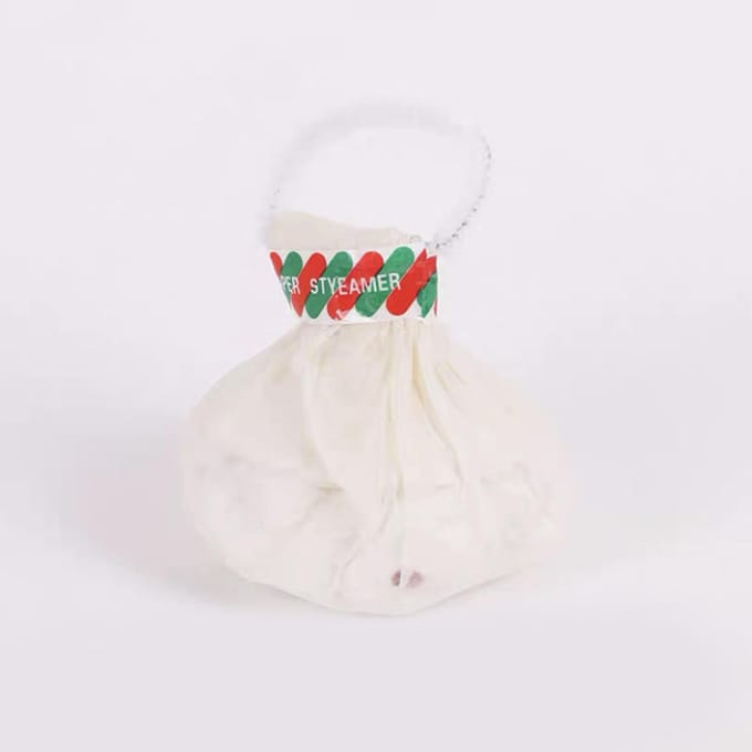 Streamer Popper Handworp Papieren Knaller 30 Stroken Confetti Decor voor Feest Thuis Trekring Wit white