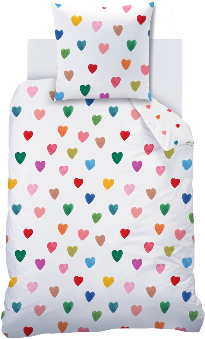 Wee Blue Bell Dekbedovertrek Amour - 140 x 200 + 63 x 63 cm - Katoen