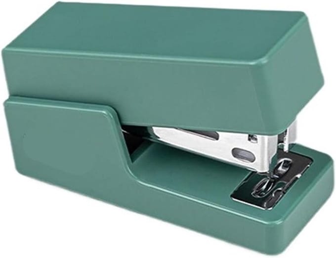 Nietmachine Kantoor - Handnietmachine Bureaunietmachine - Documenten Ordenen - Handpalmformaat Compact - 63x28x42 mm - Groen