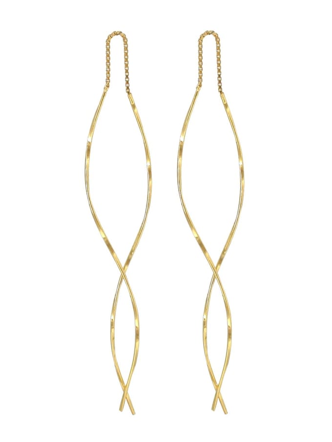 ARLIZI 2158 Doortrekoorbellen twisted - verguld - 8,6 cm