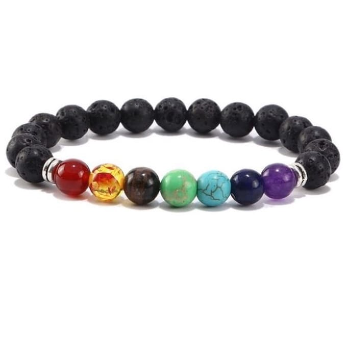 Armband - Chakra Lavasteen