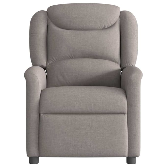 vidaXL - Fauteuil - verstelbaar - stof - taupe