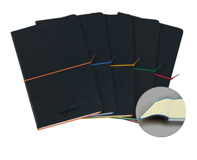 Notitieboek aurora tesoro a5 100blz lijn 80gr ass | 10 stuks