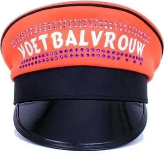 PartyXplosion - Pet - Voetbalvrouw - Oranje