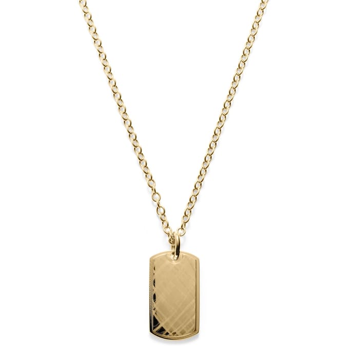 Goudkleurige Grafittiketting