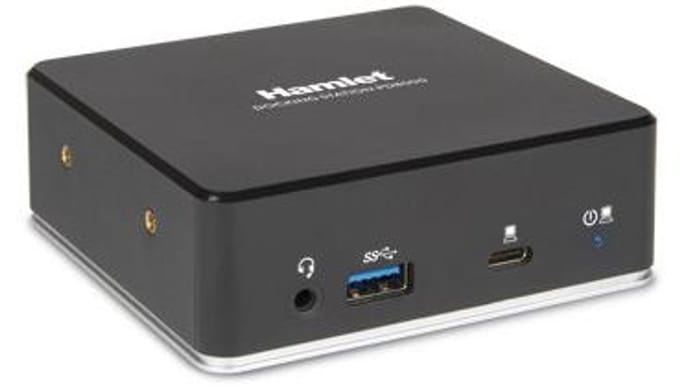 Hamlet HDKC-PD8000 laptop dock & poortreplicator Bedraad USB 3.2 Gen 1 (3.1 Gen 1) Type-C Zwart