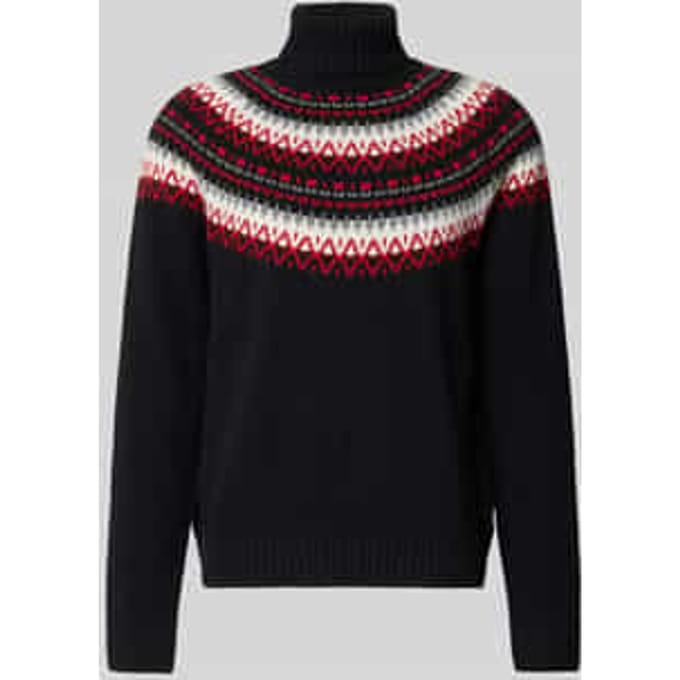 Gebreide pullover van mix van katoen en wol