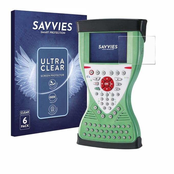 Savvies - Screenprotector voor Leica Viva Controller CS15 - Folie Beschermfolie transparant 6 Stuks