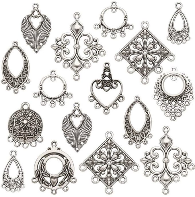 Dailygoody - Kroonluchter Componenten - Antiek Zilver - 10 Stijlen