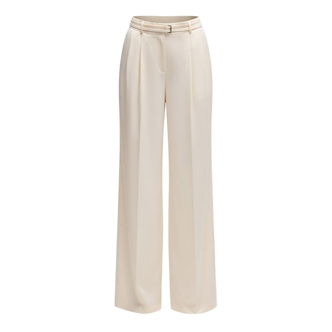 Boss Dames/Dames Taualy-W Relaxed Fit Broek (Wit)