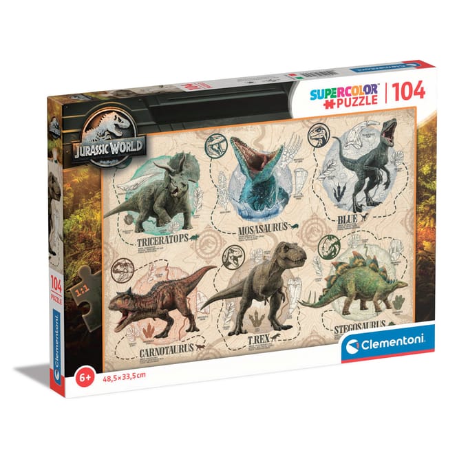 Clementoni - Puzzel - 104 Stukjes - Jurassic World - Puzzel Voor Kinderen - Vanaf 6 Jaar