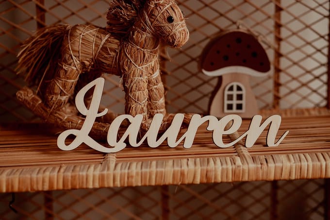 BolleToet - houten naam - sierletters - decoratie - kinderkamer