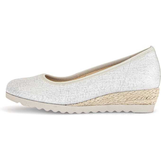 Gabor 42.641.80 lizard bianco/oro