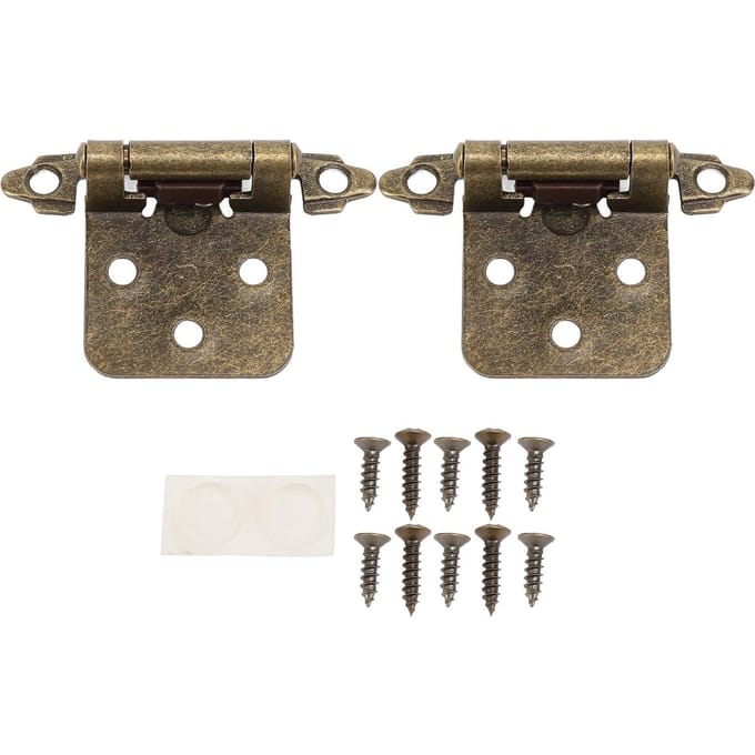 Camperkastscharnier 1 2 inch Overlap Zelfsluitend Kastscharnier Hardware voor Camper Boot Badkamer Keuken brons