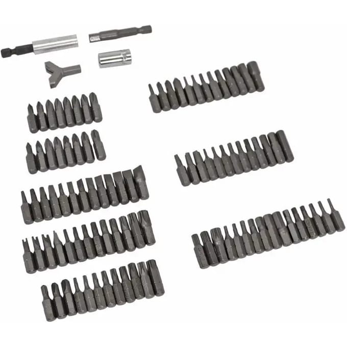 Koffer met 100 universele schroefbits 1/4 vierkant voor motor Nieuw
