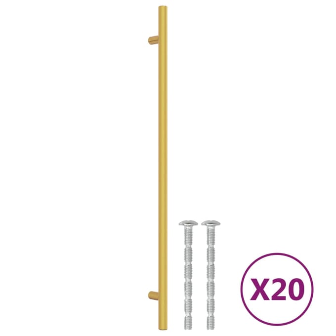 vidaXL - Handvatten - 20 - st - 320 - mm - roestvrij - staal - goudkleurig