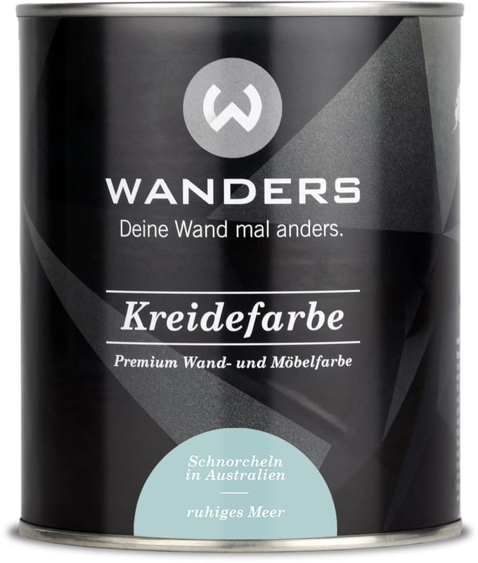 Wanders24 Shabby Chic krijtverf – 750 ml – Karibisch turkoois mat