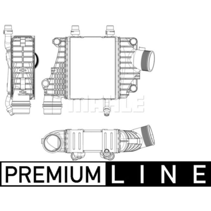 Intercooler, inlaatluchtRadiator MAHLE CI 410 000P