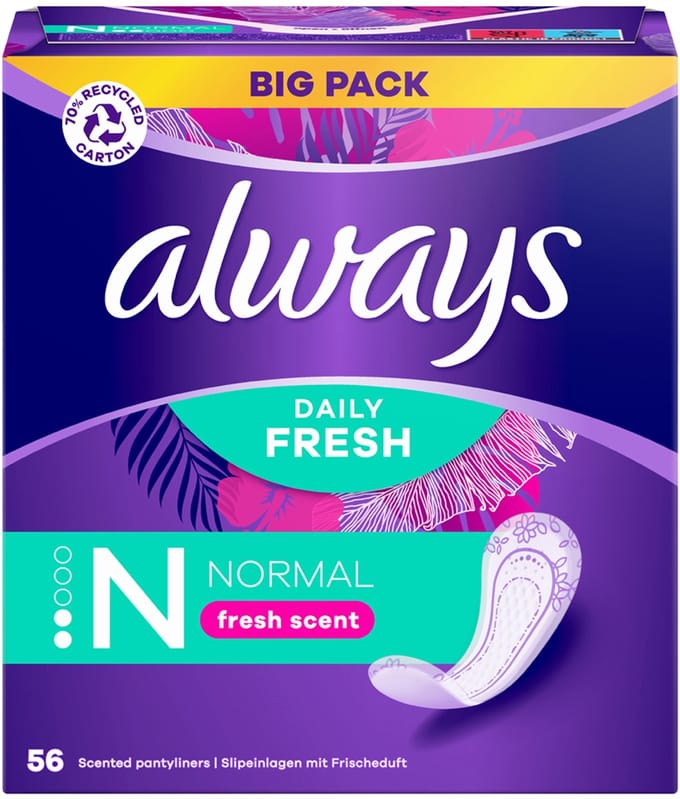 Always Inlegkruisjes Daily Fresh Normal 56 stuks