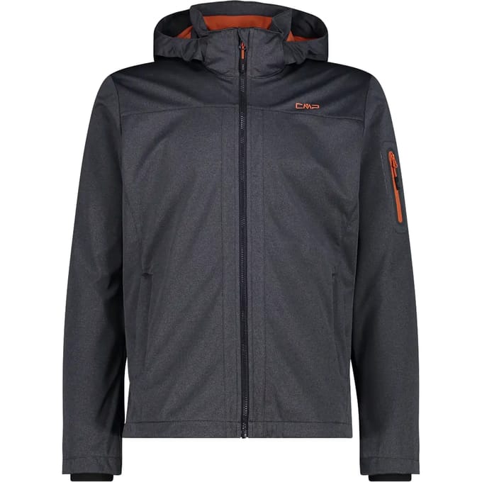 Cmp Zip Hood 39a5027m Softshelljack Zwart,Grijs M Man