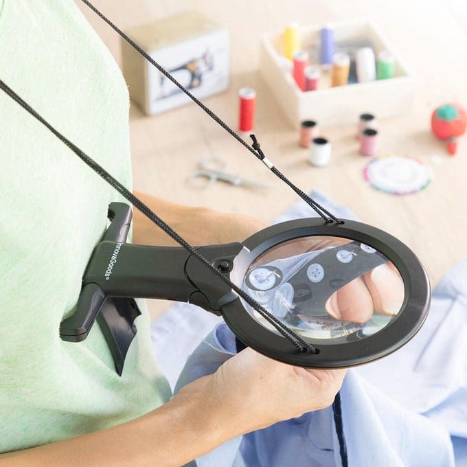 Handsfree Vergrootglas met LED-Verlichting - Ideaal voor Lezen en Naaien