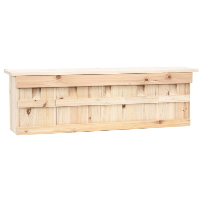 vidaXL - Mussenhuis - met - 5 - kamers - 68x15x21 - cm - vurenhout