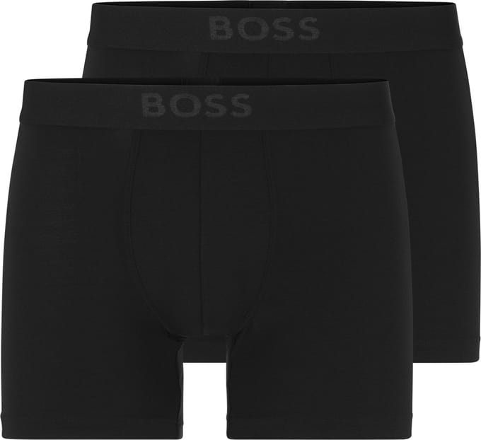HUGO BOSS Ultrasoft boxer briefs (2-pack) - heren boxers normale lengte modal - zwart