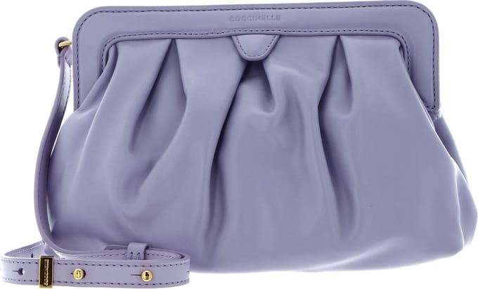 COCCINELLE Leren Schoudertas Diletta Mini Bag Lavender Paars