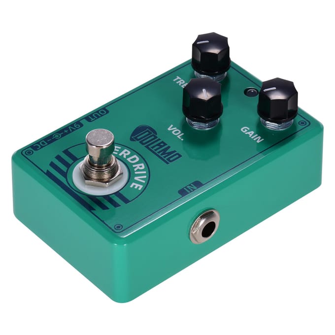 Dolamo D-12 overdrive gitaareffectpedaal met treble gain volumeregelaars True Bypass-ontwerp voor сyaan