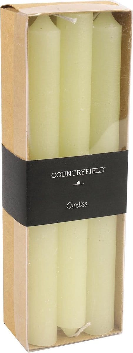 Set van 6 Kaarsen Countryfield 20 cm | Crème