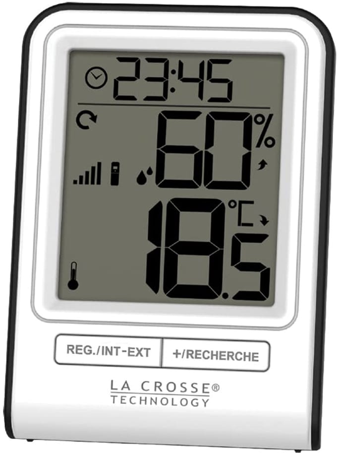Mini Thermo Hygro Display - Extra Display Weerstation - Binnentemperatuur Meten - Compact Ontwerp