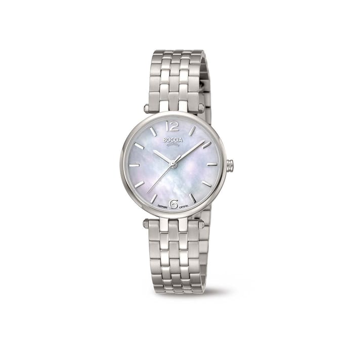 Boccia Titanium 3339-01 Dames Horloge 30mm