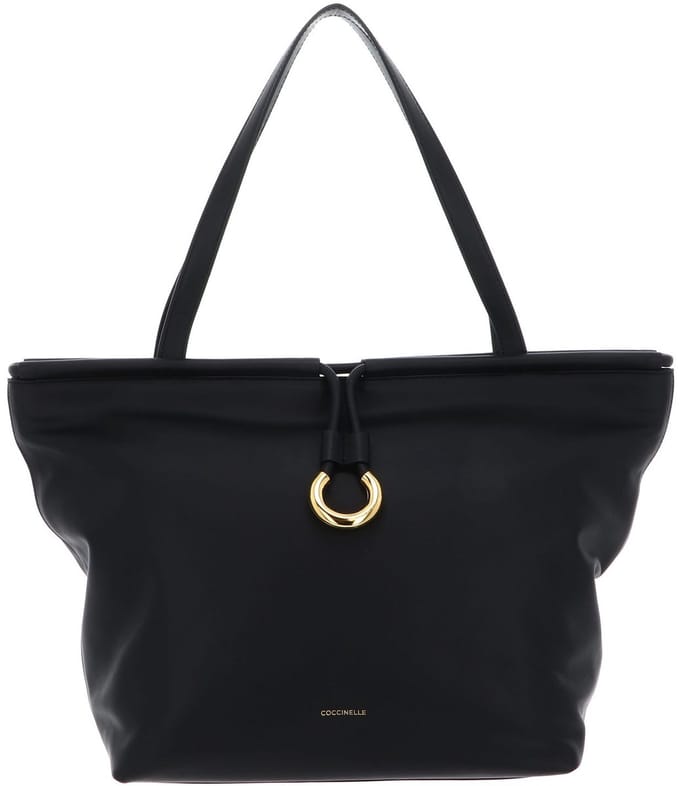 COCCINELLE Leren shopper Elisbet Handbag Smooth Leather Noir zwart