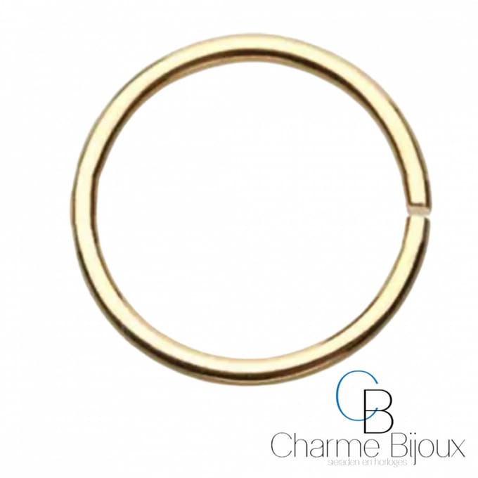 Piercing oor Ring -Goudkleurig- 10 mm - Charme Bijoux
