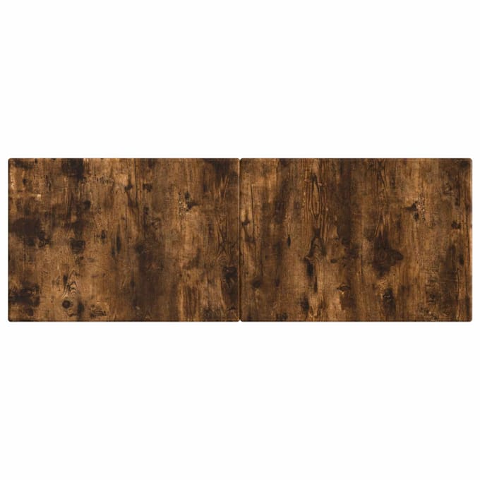 vidaXL - Wandgemonteerd - Hoofdbord - BREDA - Gerookt - eiken - Bewerkt - hout