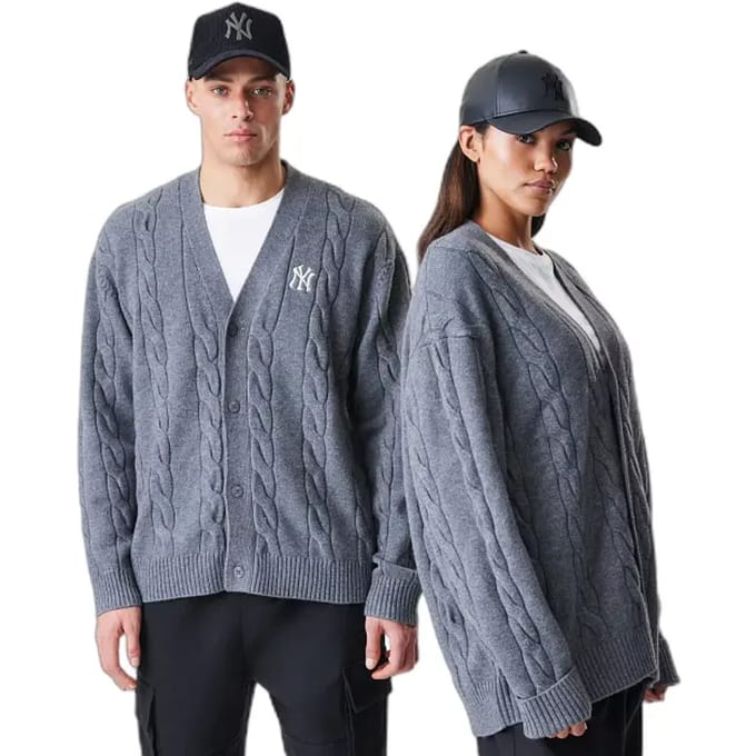 New Era Mlb New York Yankees Cardigan Grijs XL Man