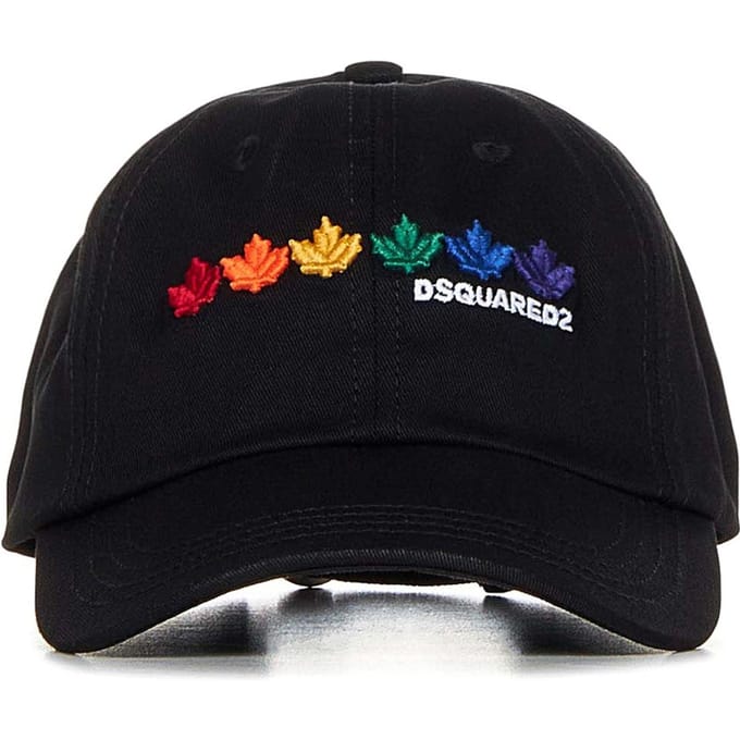 Baseballpet met regenboogbladlogo