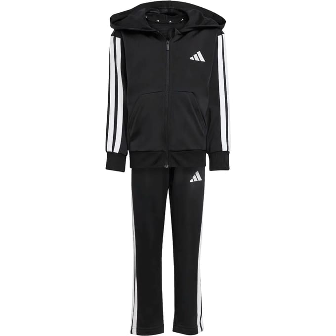Adidas Essentials Tracksuit Trainingspakken Peuter - Zwart - Maat 123 - 128 CM - Poly Mesh