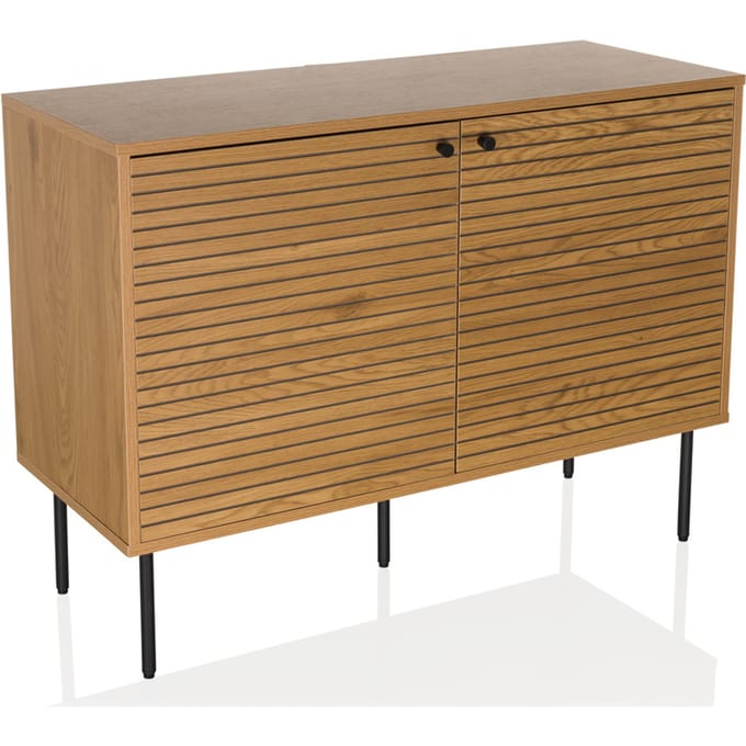 Dressoir LINNO S 100x40x74 cm 2 deuren eiken hjh LIVING