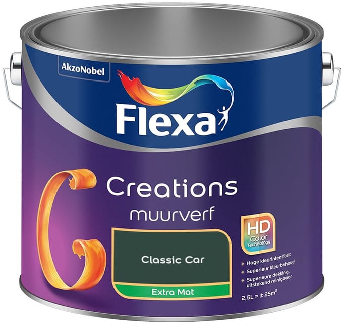 Flexa - Creations Muurverf Extra Mat - Classic Car - Mengverf - 2,5 L
