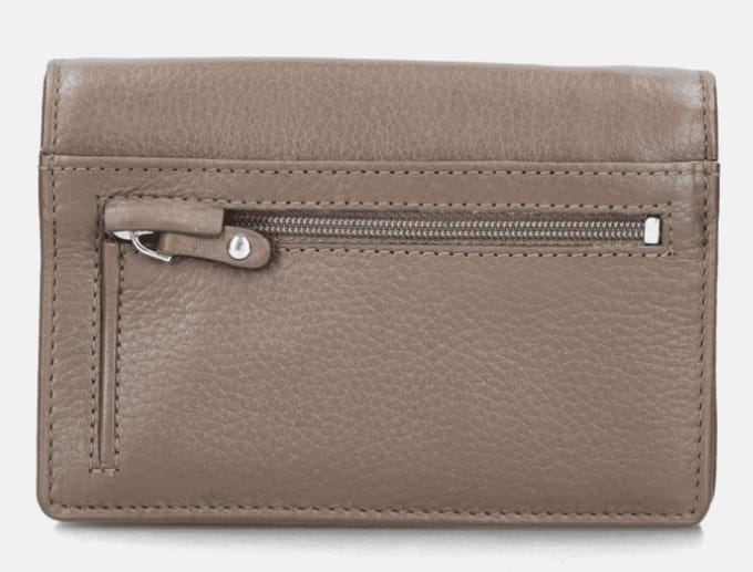 Crinkles Portemonnaie Hunter Taupe | Taupë | Maat: One Size