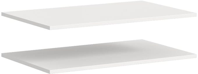Karin 2 losse planken 77x48cm wit.