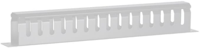 DSIT 19 inch kabelgoot met afdekplaat 1U - wit