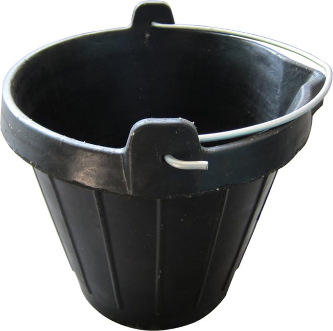 Bouwemmer - Emmer - Rubber - 10L - Met tuit