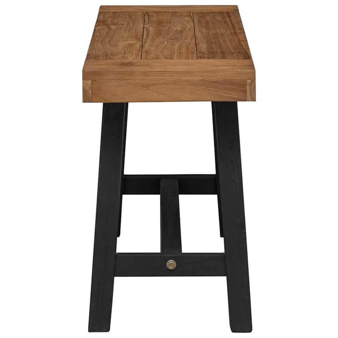vidaXL - Bankje - 110 - cm - massief - teakhout